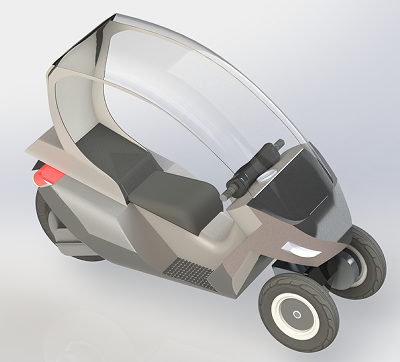 Tricycle��τ�����݆Ħ��܇����ģ��3D�D�� Solidworks�OӋ