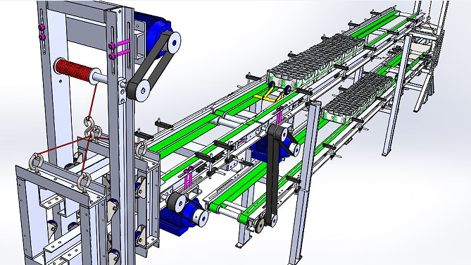 dualһlayerһbeltһconveyor�p�ӎ�ʽݔ�͙C3D��ģ�D�� x_t step��ʽ