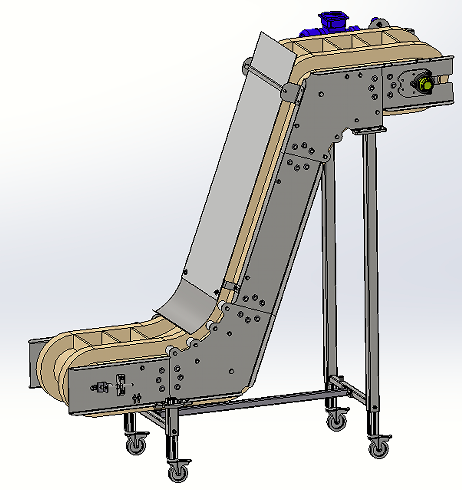 Z conveyor belt Z��ݔ�͎�3D��(sh��)ģ�D�� Solidworks�O(sh��)Ӌ