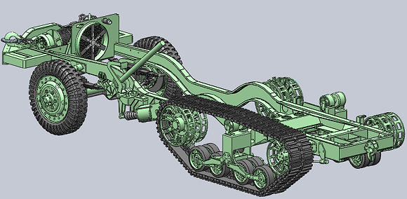Halfһtrack M3���Ď�܇��3D�D�� Solidworks�OӋ