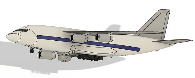 Anһ124 Ruslan���\����ʽ�w�C����3D�D�� STEP STL��ʽ