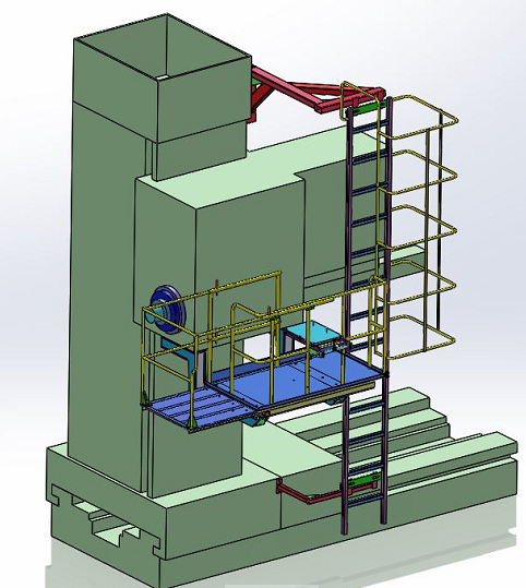 Platform CNC Borwerk 130�C��ƽ�_3D��ģ�D�� Solidworks�OӋ ��STEP