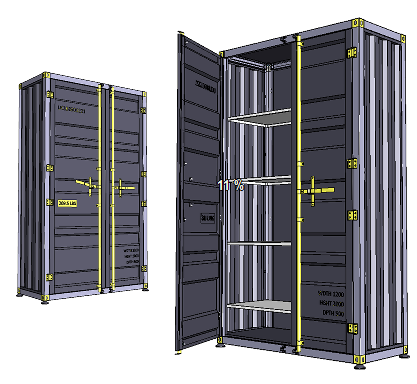Container Wardrobe���b���¹�3D��ģ�D�� STP��ʽ