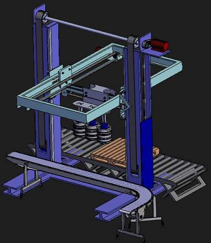 keg palletizerͰ�b�a��C3D��ģ�D�� Solidworks�OӋ