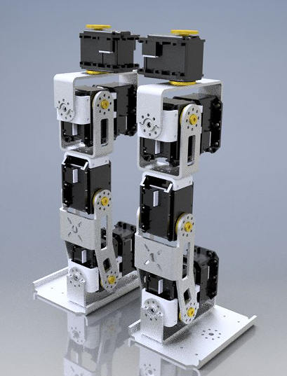 2һLegged Humanoid Robot�C�����p�ȽY��3D�D�� STP��ʽ