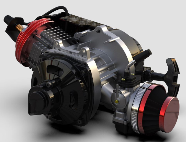 49cc���_�̰l(f��)�әC3Dģ�͈D�� Solidworks�O(sh��)Ӌ