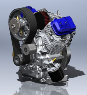 Briggs Stratton Vanguard V���p�װl(f��)��(d��ng)�C(j��)�D�� solidworks�O(sh��)Ӌ(j��) ��stp