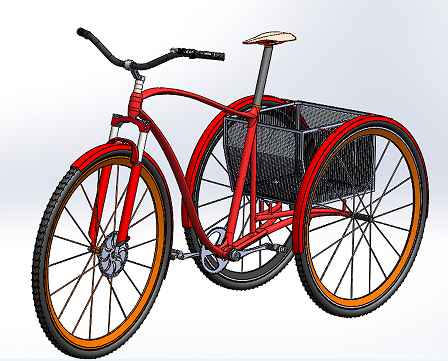 THREE WHEEL BIKE��݆����܇3D��ģ�D�� Solidworks�OӋ