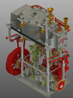 Moteur compound�l�әC�Ȳ��Y��3D��ģ�D�� AutoCAD�OӋ dwg��ʽ