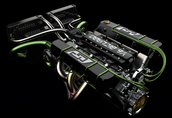 Toni V6 biturbo���װl(f��)��(d��ng)�C(j��)3D�D�� STEP��ʽ