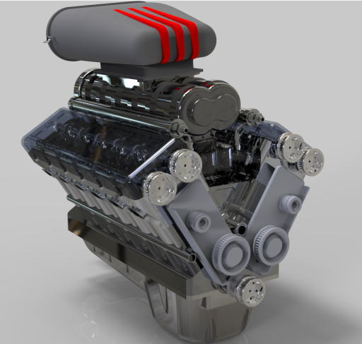 v12һengine 12�װl�әCģ��3D�D�� Solidworks�OӋ