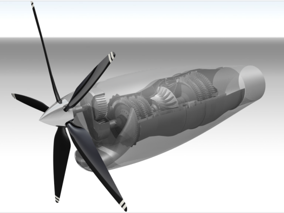 Turboprop Engine�u݆�������l(f��)�әC���S��ģ�D�� catia�OӋ ��STP