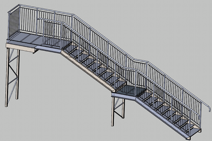 Staircase��������ݽY��3D�D�� IGS��ʽ