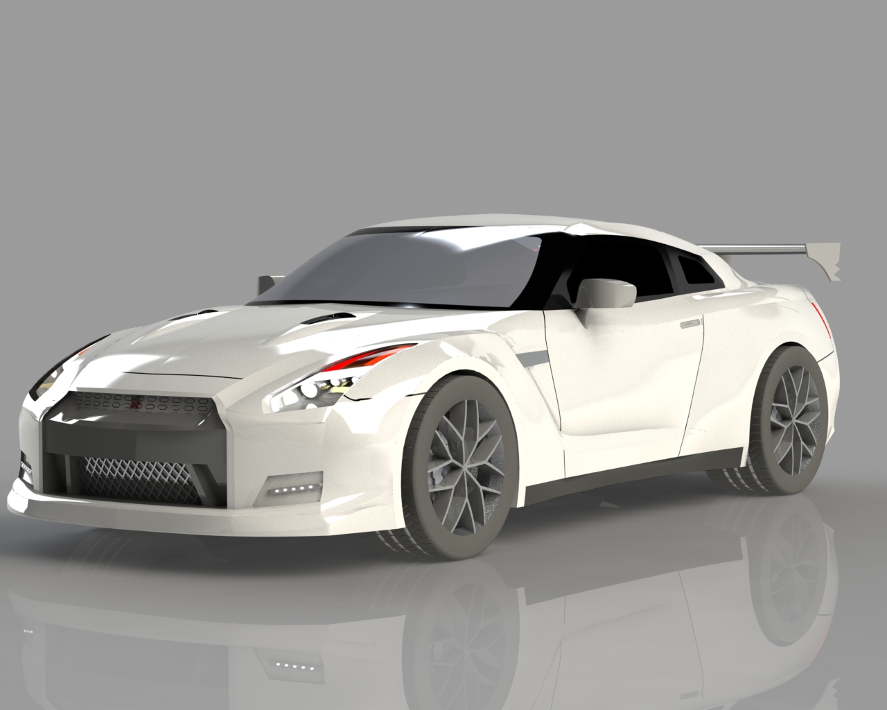 NissanGTR��܇����ģ��3D�D�� Solidworks�OӋ