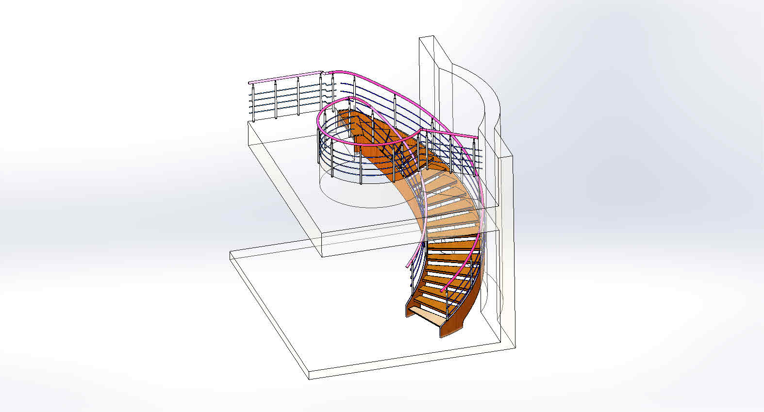 5586 Stairs���D(zhu��n)���ݽY(ji��)��(g��u)3D�D�� Solidworks�O(sh��)Ӌ(j��)