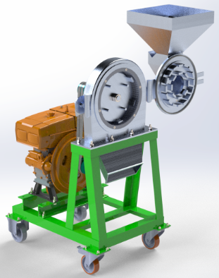 Disk mill machine����A�Pĥ�C3D��(sh��)ģ�D�� STEP��ʽ