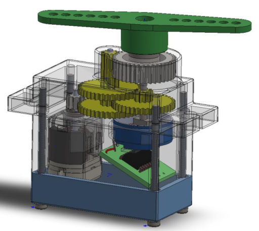 Servo Motor�ŷ�늙Cֱ��늙C3D��ģ�D�� Solidworks�OӋ