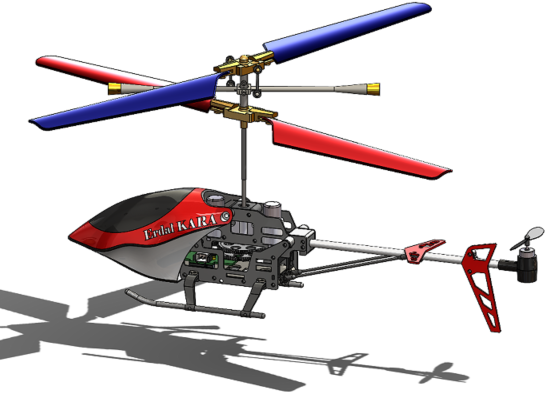 helikopterһ10ֱ���C���ģ��3D�D�� Solidworks�OӋ