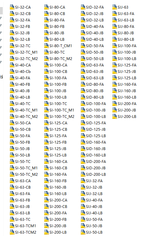 ���¿�SI��SID��SIJ2ϵ�К��ȫ��CAD�D126����