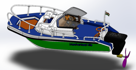 boat 19cmС��ͧ��ģ3Dģ�͈D�� Solidworks�OӋ
