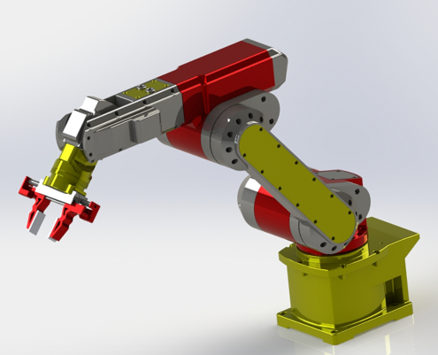 Robot Arm���A�֙C���ęCе��3D��ģ�D�� Solidworks�OӋ