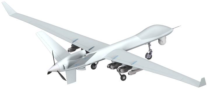MQ-9 Reaper��ʳ��B�o�˙C����ģ��3D�D�� STP��ʽ