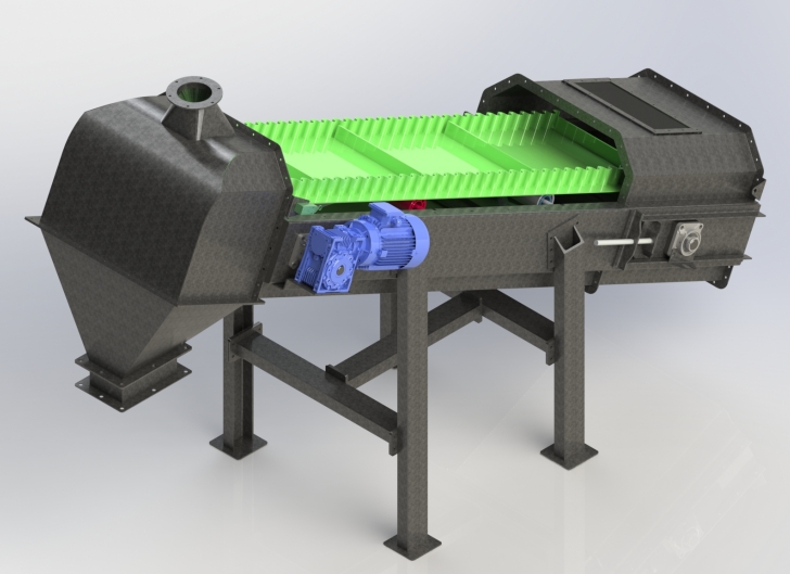Graded Conveyor Belt�ּ�ݔ�͎�3D��ģ�D�� Solidworks�OӋ ��STEP