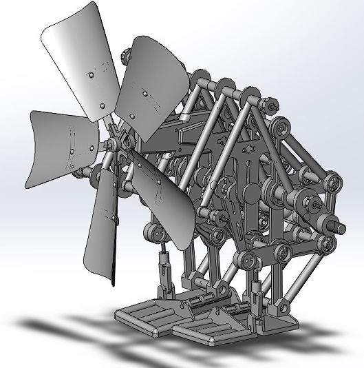 TheoJansen�̓��㲽�ЙC���ˣ�StrandBeest��3D�D�� Solidworks�OӋ