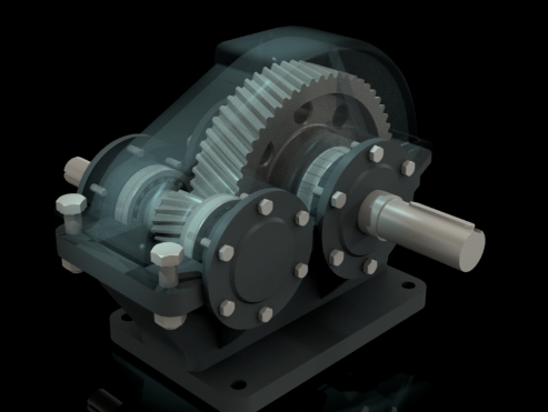 speed-reducerһ��б�X݆�p����3D��ģ�D�� INVENTOR�OӋ �����̈D