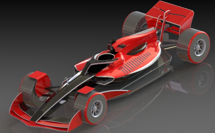 Formula 1 car����ʽِ܇(ch��)��(ji��n)��ģ��3D�D�� Solidworks�O(sh��)Ӌ(j��)