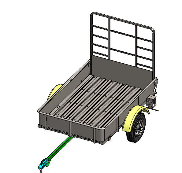 pickup-trailerƤ����܇3D��ģ�D�� IGS��ʽ