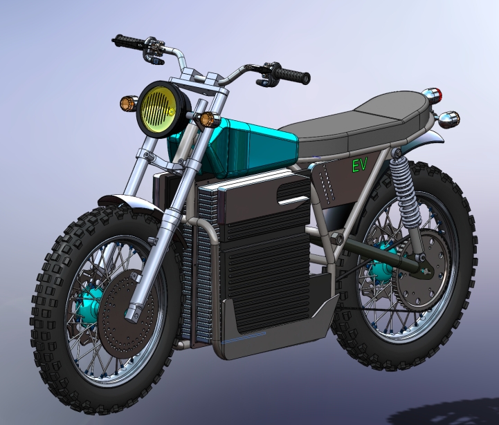 electric bike (e-bike)늄�Ħ��܇3D��ģ�D�� STEP��ʽ