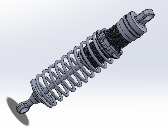Shock Absorber�p�����������Y��3D�D�� Solidworks�OӋ
