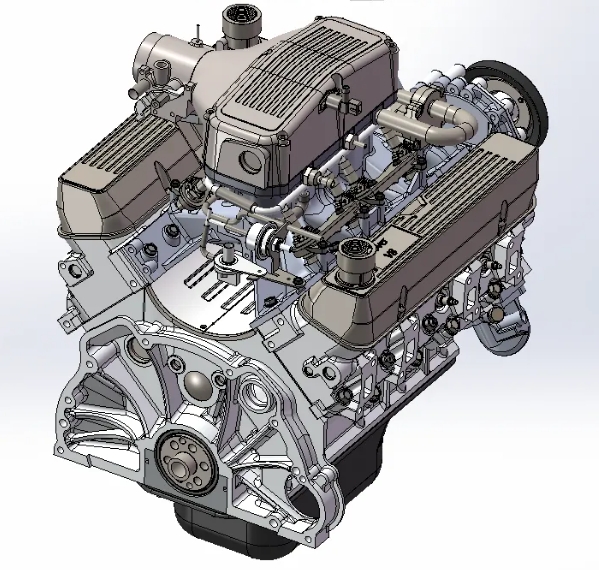 Rover V8 Engine �˸���܇�l�әCģ��3D�D�� x_t��ʽ