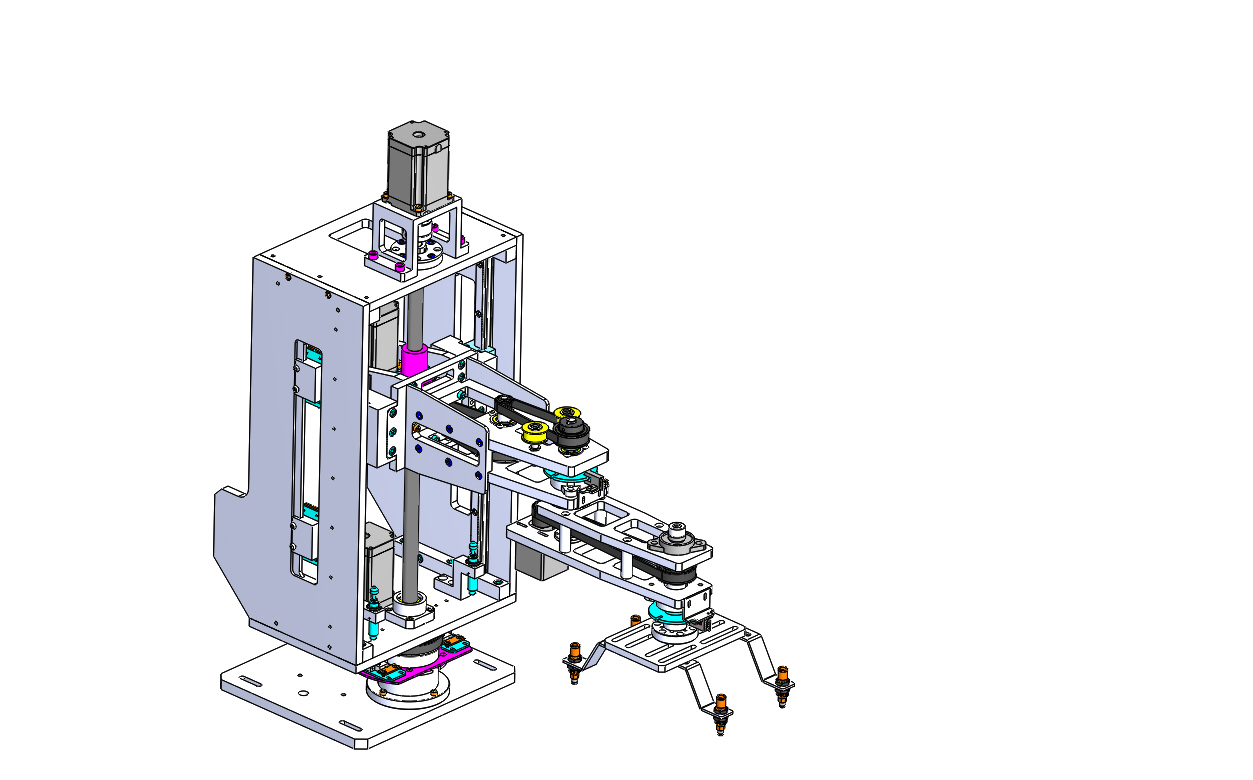 ���SSCARA�C(j��)е��3D��(sh��)ģ�D�� Solidworks16�O(sh��)Ӌ(j��)