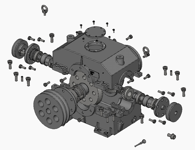 2nd Gear Box׃����3D�D�� STP��ʽ