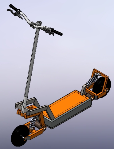 Trottinette늄ӻ���܇3D�D�� STEP��ʽ