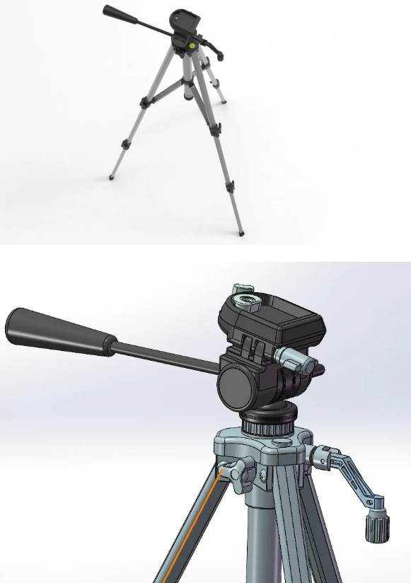 Camera tripod���C(j��)���_��3D��(sh��)ģ�D�� STP��ʽ