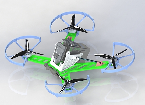 Custom DJI FPV���S�o�˙C�Y(ji��)��(g��u)3D�D�� STEP��ʽ