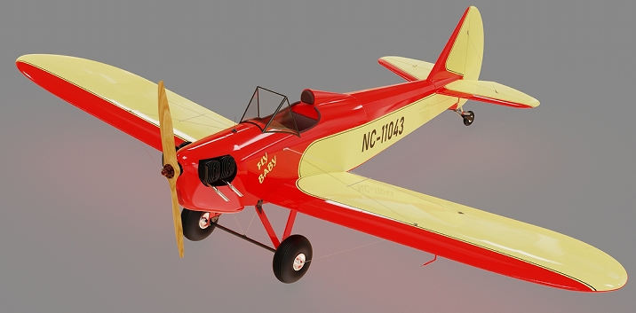 Fly Baby�p���w�Cģ��3D�D�� STEP��ʽ