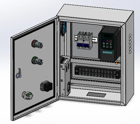 electrical cabinet늚���ƹ�3D�D�� Solidworks�O(sh��)Ӌ(j��)