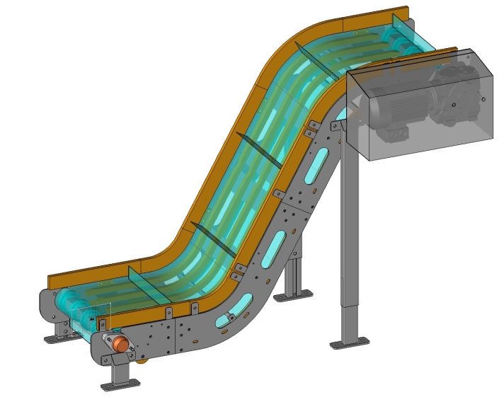 Belt conveyor������Ƥ��ݔ�͙C3D�D�� igs STEP��ʽ