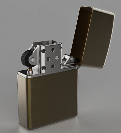 Zippo���C(j��)��(ji��n)��ģ��3D�D�� STP��ʽ
