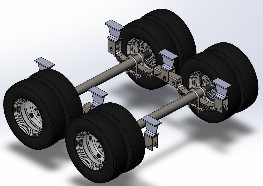 Tandem Axle���d��܇�S3D��ģ�D�� STEP��ʽ