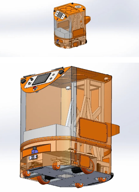 AGV��܇(ch��)3D��(sh��)ģ�D�� Solidworks20�O(sh��)Ӌ(j��)