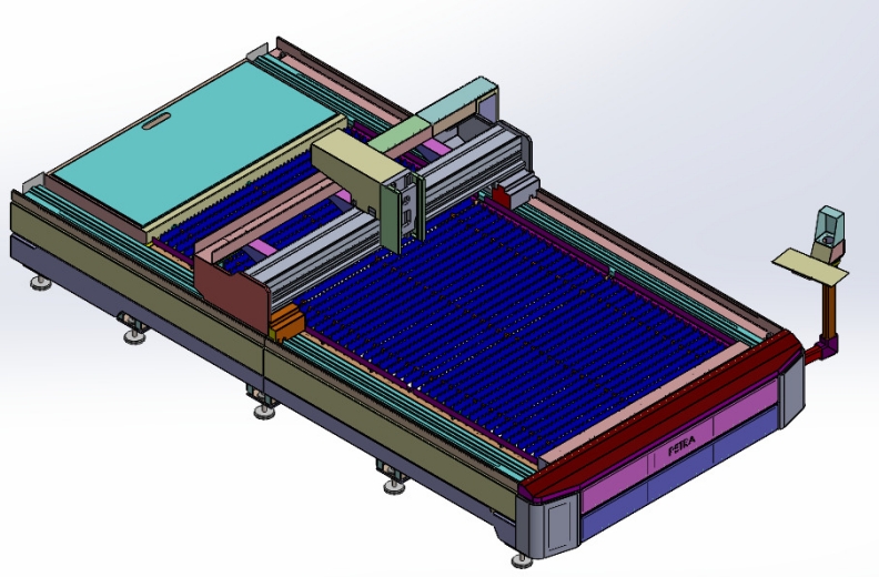 laser cutting machine�����и�C(j��)����ģ��3D�D�� STEP��ʽ