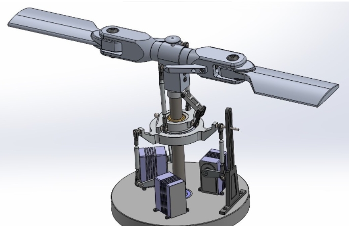 Helicopter Rotorֱ���C�����M��3D��ģ�D�� Solidworks�OӋ