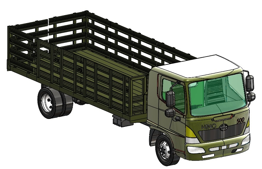 Military Stack Body Truck�ѯBʽ��܇ģ��3D�D�� STEP��ʽ