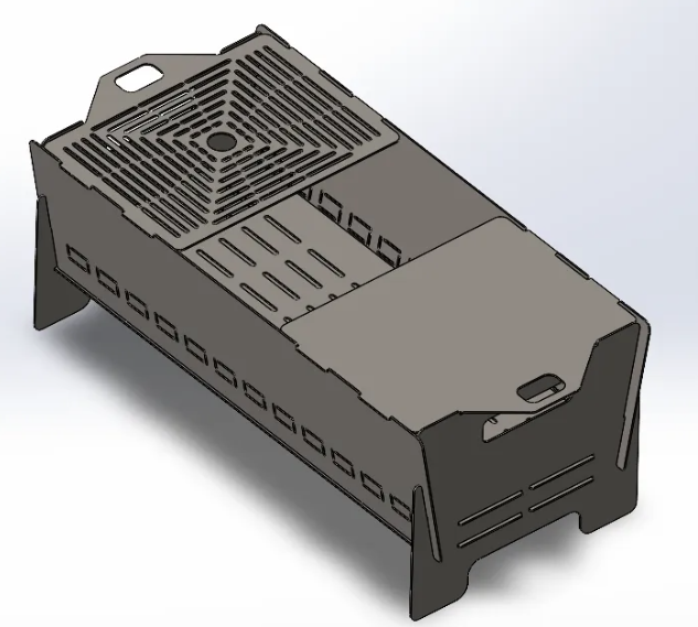 Camp Grill��yʽ¶�I����3D�D�� Solidworks�OӋ