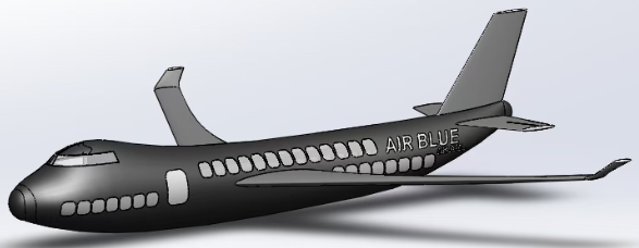 Plane (Airbus)���׿��п͙C����3D�D�� Solidworks�OӋ